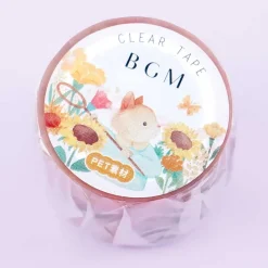 BGM Flower Neko Masking Tape