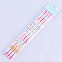 Bonbonribbon Buttons Hexagon B Pencil Set - 4 pcs