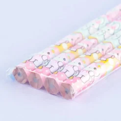 Bonbonribbon Buttons Hexagon B Pencil Set - 4 pcs