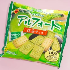 Bourbon Alfort Chocolate Biscuits Pack - Matcha