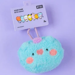 BT21 Fluffy Coin Purse With Carabiner - MANG