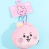 BT21 Fluffy Face Coin Purse - COOKY