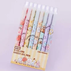 BT21 Knock Gel Pen Set