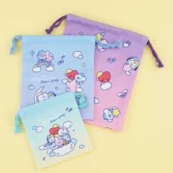 BT21 Sweet Dreams Drawstring Pouch Set - 3 pcs