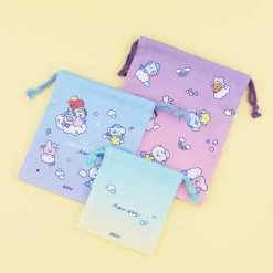 BT21 Sweet Dreams Drawstring Pouch Set - 3 pcs