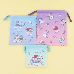 BT21 Sweet Dreams Drawstring Pouch Set - 3 pcs