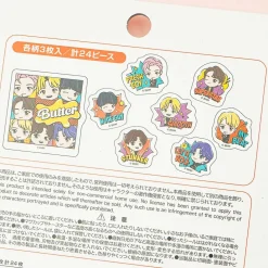 BTS TinyTAN Butter Flake Seals With Case - White