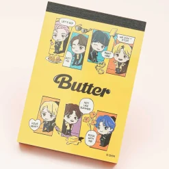 BTS TinyTAN Butter Mini Memo Pad - Yellow