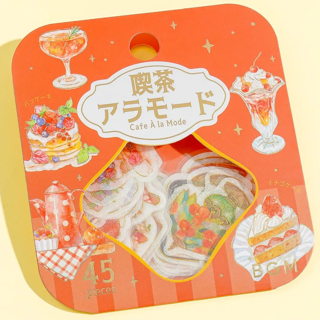 Cafe A La Mode Red Desserts Stickers