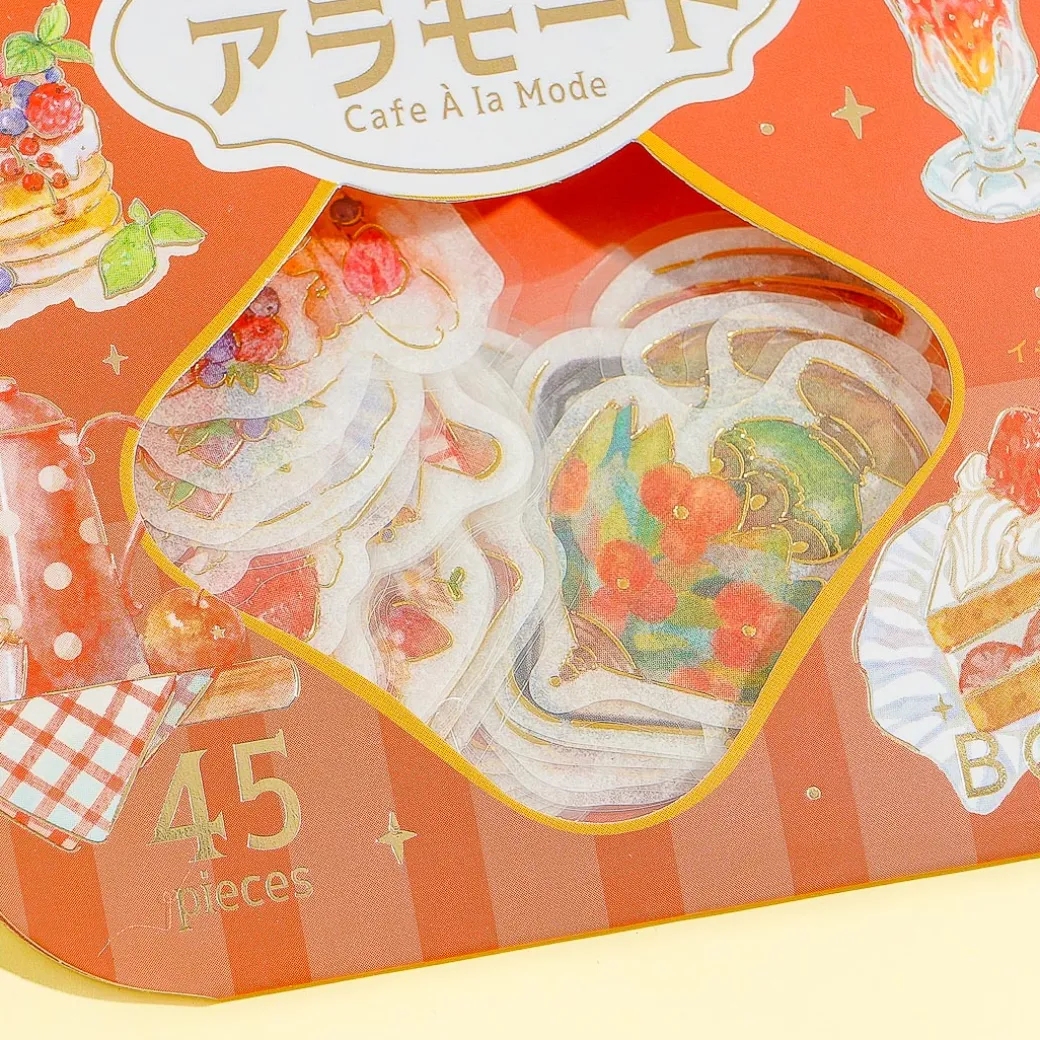 Cafe A La Mode Red Desserts Stickers