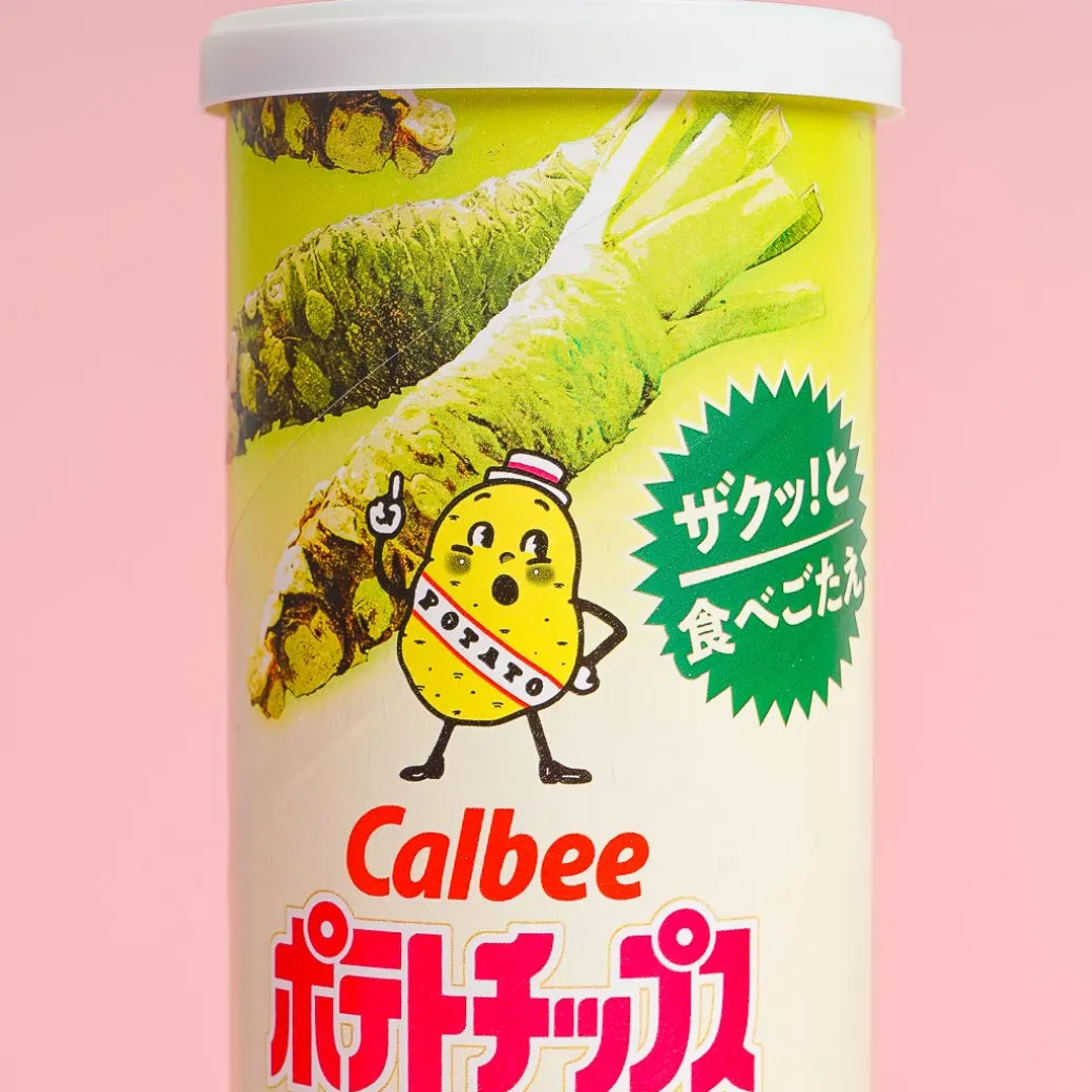 Calbee Potato Chips Crisp - Wasabi & Salt / Large