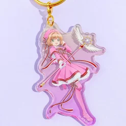 Cardcaptor Sakura Acrylic Keychain With Star Carabiner