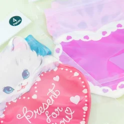 Cat Heart Die-Cut Zipper Bag Set