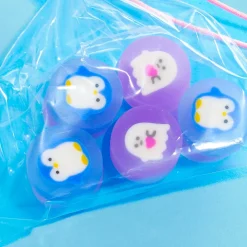 Cat Shop Penguin & Ghost Round Eraser Set - 5 pcs