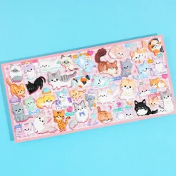 Cat Trivia Picture Book Puffy Stickers