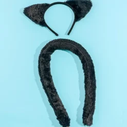 Cats Ear Headband and Tail Set