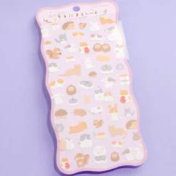 Cheeky Animal Cotton Paper Stickers