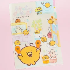 Chickip Dancers Fried Chicken Multi-Pocket A4 File Folder