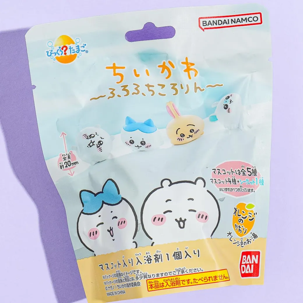 Chiikawa Bikkura Tamago Bath Ball - Orange