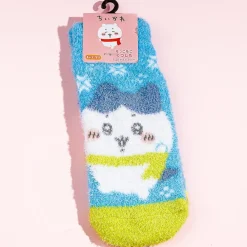 Chiikawa Snow Time Fluffy Socks - Hachiware