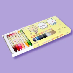 Chiikawa Springtime Buddies 12-Color Crayon Set