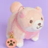 Chuken Mochi Shiba Plushie With Charm - Sakura / Medium