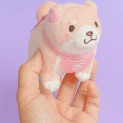 Chuken Mochi Shiba Plushie With Charm - Sakura / Medium
