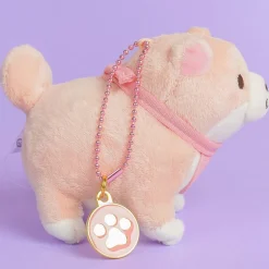 Chuken Mochi Shiba Plushie With Charm - Sakura / Medium