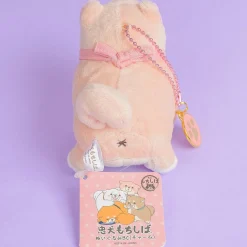 Chuken Mochi Shiba Plushie With Charm - Sakura / Medium
