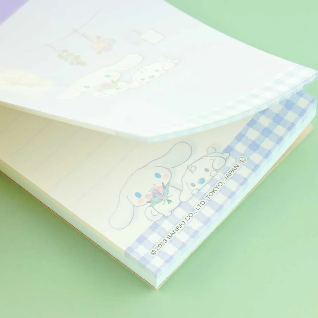 Cinnamoroll & Milk Flower Art Memo Pad