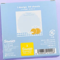 Cinnamoroll & Milk Ginger Cookies Memo Pad Box