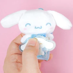 Cinnamoroll & Milk Plush Charm With Acrylic Badge
