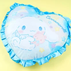 Cinnamoroll & Stars Heart-Shaped Cushion
