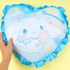 Cinnamoroll & Stars Heart-Shaped Cushion