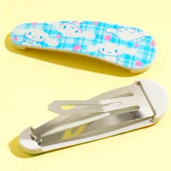 Cinnamoroll Blue Checks & Skies Hair Clips