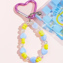 Cinnamoroll Checkered Clear Flat Pouch With Charm