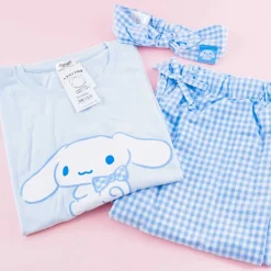 Cinnamoroll Checkered Pajamas With Headband Set