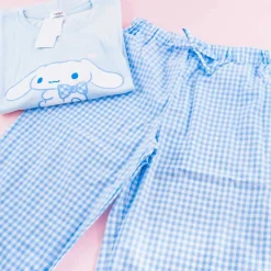 Cinnamoroll Checkered Pajamas With Headband Set