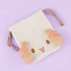 Cinnamoroll Die-Cut Drawstring Pouch - Chiffon