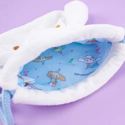Cinnamoroll Die-Cut Drawstring Pouch - Milk