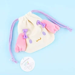 Cinnamoroll Die-Cut Drawstring Pouch - Azuki