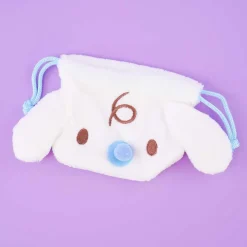 Cinnamoroll Fluffy Mini Drawstring Pouch - Milk