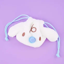 Cinnamoroll Fluffy Mini Drawstring Pouch - Milk