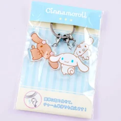 Cinnamoroll Friends Triple Charm Acrylic Keychain