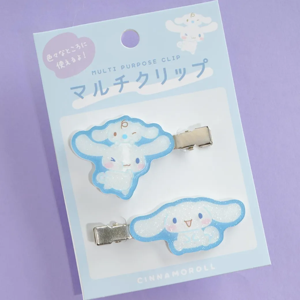Cinnamoroll Glittery Multi Purpose Metal Clip Set