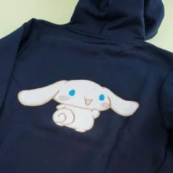 Cinnamoroll Navy Embroidery Hoodie