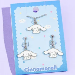 Cinnamoroll Necklace & Earrings Set
