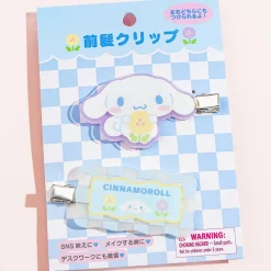 Cinnamoroll Pastel Checker Hair Clip Set
