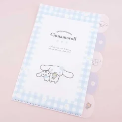 Cinnamoroll Plaid Clear Multi-Pocket A4 File Folder