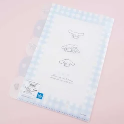 Cinnamoroll Plaid Clear Multi-Pocket A4 File Folder